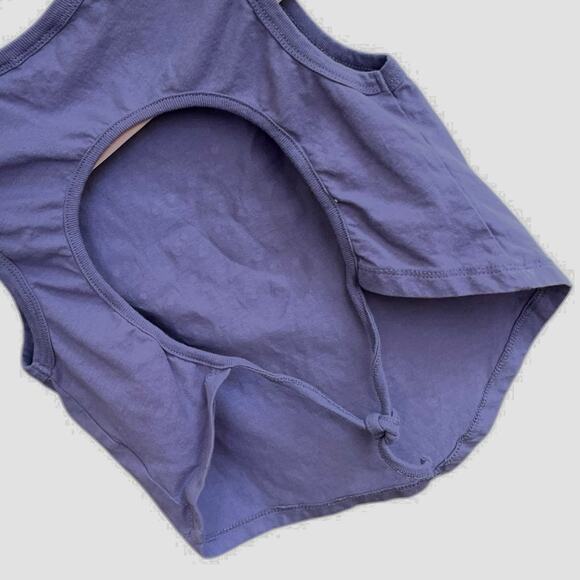 Bratz Purple Graphic Sequin Cropped Cutout Open Tie Back Tank Top - Picture 6 of 7